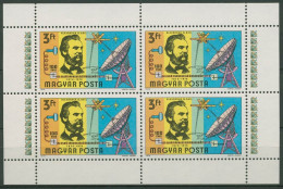 Ungarn 1976 100 Jahre Telefon A.G.Bell Kleinbogen 3105 A K Postfrisch (C92821) - Blocks & Sheetlets