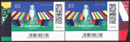 !a! GERMANY 2024 Mi. 3835 MNH Horiz.PAIR From Lower Right&left Corners -UEFA Europ.Football Championship 2024 In Germany - Nuovi