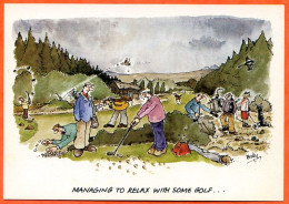 HUMOUR Illustrateur Sport Golf Carte Vierge TBE - Golf