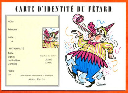 HUMOUR Carte Identité Du Fetard Illustrateur Chaunu Carte Vierge TBE - Humor