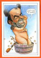 E Mustacchi Illustrateur Caricature Politique Humour GEORGES MARCHAIS  Carte Vierge TBE - Autres & Non Classés