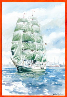 Voilier ALEXANDER VON HUMBOLDT  Bateau  Illustrateur Carte Vierge TBE - Sailing Vessels
