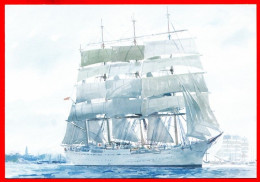 Voilier SEDOV Bateau 2 Illustrateur Carte Vierge TBE - Sailing Vessels