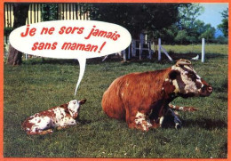 Animal Humour Vache 10 CIM By Spadem Carte Vierge TBE - Vaches