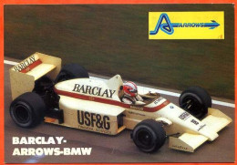 Cp BARCLAY ARROWS BMW  1986 1987  Sport Auto Formule 1 Carte Vierge TBE - Grand Prix / F1