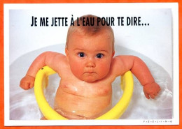 CP Enfants Enfant Bébé Eau Bouée Combier Carte Vierge TBE - Portretten