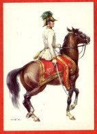 CP L Empire Autriche Austria Cavalier Cheval  Kaiserreich Osterreich Um 1854 Carte Vierge - Other & Unclassified