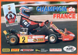 CP Sport  Marc FLEURANCE Champion De France De Karting ICA  22 Juin 1997 Kart  Carte Vierge TBE - Altri & Non Classificati