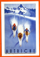 AUTRICHE Austria Sport  SKI  Montagne Carte UNICEF Carte Vierge TBE - Sports D'hiver