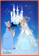 Walt Disney CENDRILLON  Et La FEE  Carte Vierge TBE - Andere & Zonder Classificatie