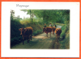 Vieux Métiers Paysans Rentrer Les Vaches  Carte Vierge TBE - Farmers