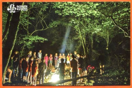 Scouts Guides De France Grandir Ensemble Enfants Feu De Camp Carte Vierge TBE - Scouting