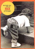 CP Enfants Enfant Rock Attitude Combier Carte Vierge TBE - Portraits