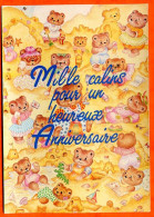 CP  Joyeux Anniversaire  Mille Calins Carte Vierge TBE - Birthday