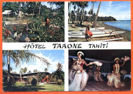 Polynésie Française TAHITI  Hotel TAAONE Multivues Carte Vierge ( Scan Recto Verso) - Polynésie Française