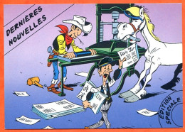 CP BD LUCKY LUKE 4 Carte Vierge TBE - Bandes Dessinées