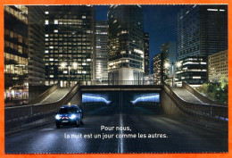 Carte Publicité ERDF Voiture Ville Lumiere - Advertising