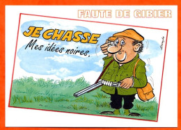 HUMOUR Chasse Faute De Gibier 3 Dessin Alexandre Lyna Carte Vierge TBE - Humor