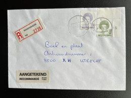 NETHERLANDS 1995 REGISTERED LETTER WAGENINGEN TO UTRECHT 24-03-1995 NEDERLAND AANGETEKEND - Lettres & Documents