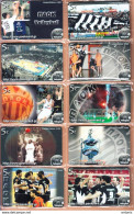 GREECE - PAOK Team(Basketball & Volleyball), Set Of 20 Amimex Prepaid Cards 5 Euro, Tirage 5000, Mint - Sport