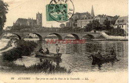 CPA AUXERRE - AVAL DU PONT DE TOURNELLE - LL - Auxerre