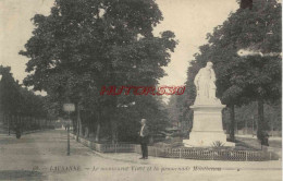 CPA LAUSANNE - LE MONUMENT VINET ET LA PROMENADE MONTHENON - Autres & Non Classés