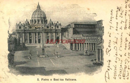 CPA VATICAN - S. PIETRO E BASI ICA VATICANA - Vatikanstadt