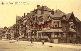 CPA LA PANNE - VILLAS SUR LA DIGUE - De Panne