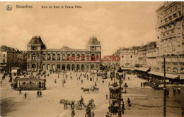 CPA BRUXELLES - GARE DU NORD ET PALACE HOTEL - Transport (rail) - Stations