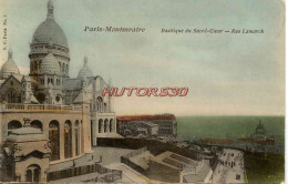 CPA PARIS - MONTMARTRE - BASILIQUE DU SACRE COEUR - RUE LAMARCK - Sacré-Coeur