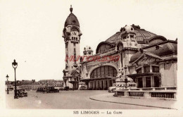 CPA LIMOGES - LA GARE VUE DU CHAMP DE JUILLET - Limoges