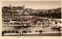 CPA CANNES - LE PORT ET LES BATEAUX DE PLAISANCE - Cannes