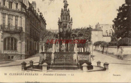 CPA CLERMONT FERRAND - FONTAINE D'AMBOISE - Clermont Ferrand