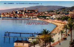 CPA CANNES - LA CROISETTE ET LE MONT CHEVALIER - Cannes