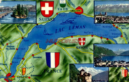 CPSM LAC LEMAN - SUISSE - MULTIVUES - Autres & Non Classés