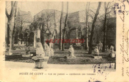 CPA CLUNY - MUSEE - VUE DU JARDIN - EXTERIEUR DES THERMES - Cluny