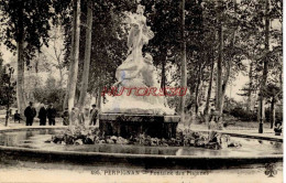 CPA PERPIGNAN - FONTAINE DES PLATANES - Perpignan