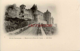 CPA CARCASSONNE - MONTEE DE LA PORTE DE L'AUDE - Carcassonne