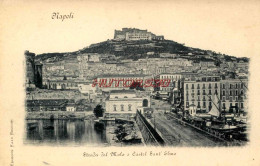 CPA NAPOLI - STADA DEL MOLO E CASTEL SANT ELMO - Napoli (Neapel)