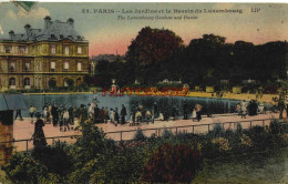 CPA PARIS - LES JARDINS DU BASSIN DU LUXEMBOURG - Parken, Tuinen