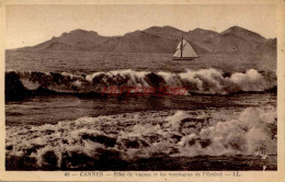 CPA CANNES - EFFET DE VAGUES - Cannes