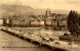 CPA GENEVE - PONT DU MONT BLANC - Autres & Non Classés