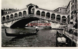 CPSM VENEZIA - PONTE DI RIALTO - Venetië (Venice)