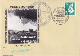 Space Pioneer Of Rocketry Hermann Oberth Signed Autograph On V-2 Rocket Cover 1980. Peenemünde - Europe
