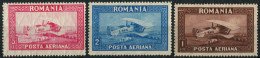 Romania 1928. Mi.#336/38-Y VF/MNH. Transport. Aviation. Airplane Spad 33. Airmail. (Ts21) - Unused Stamps