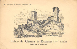 65-BEAUCENS-RUINES DU CHÂTEAU-N°508-G/0151 - Other & Unclassified