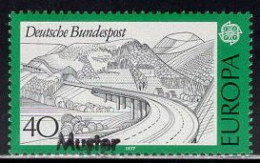 GERMANY(1977) Rhon Highway. MUSTER (specimen) Overprint. Scott No 1248. - Autres & Non Classés