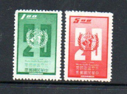 TAIWAN - 1968  - WORLD HEALTH DAY  SET OF 2  MINT NEVER HINGED - Neufs
