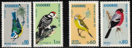 1973-74 Andorra (French Post) Nature Protection: Birds Sets (** / MNH / UMM) - Uccelli Canterini Ed Arboricoli