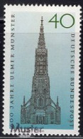 GERMANY(1977) Ulm Cathedral. MUSTER (specimen) Overprint. Scott No 1251. - Autres & Non Classés